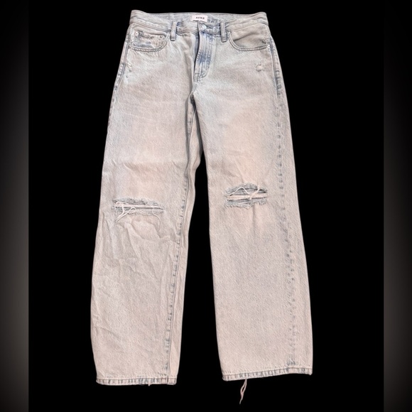 Pistola Light Blue Denim Jeans Size 27 Distressed Denim EUC